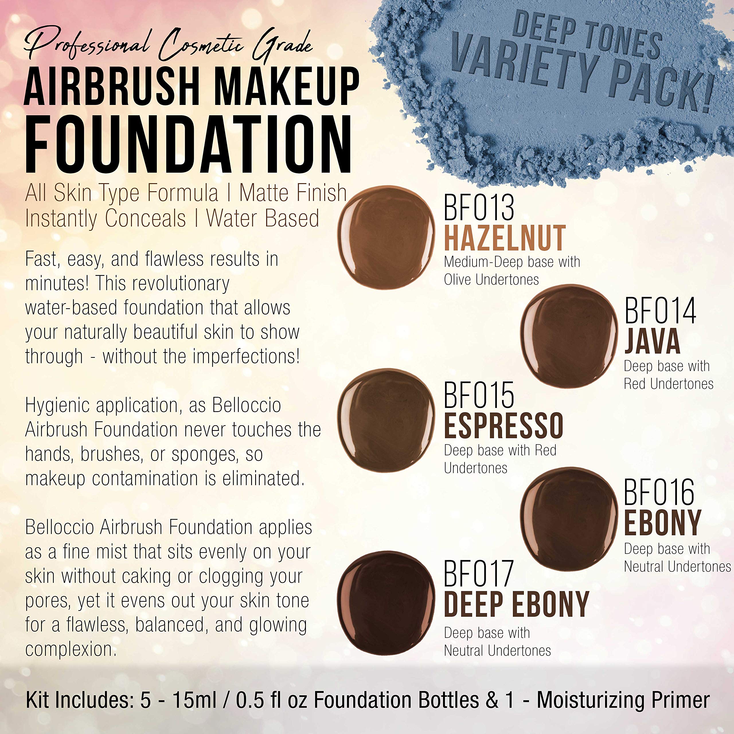 Belloccio Java bottle—deep shade with red-olive undertones for rich finish