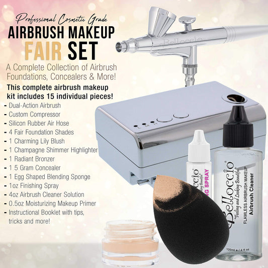 Belloccio four-shade foundation set enables precise match across skin tones