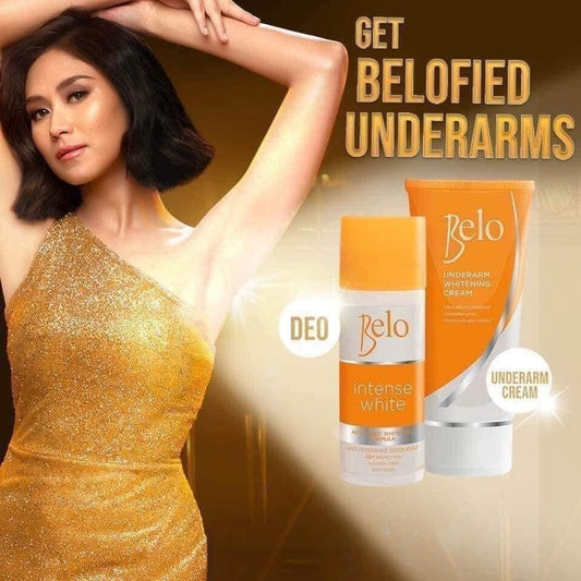 Belo Underarm Cream Orange Variant texture shot highlighting lightweight formula.
