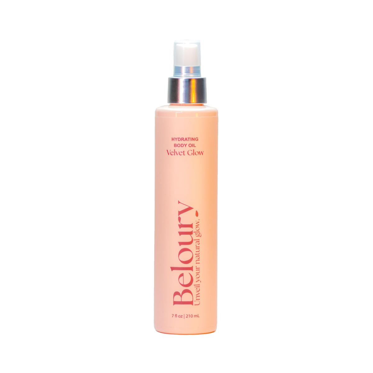 Beloury Velvet Glow Oil bottle for deep hydration without greasiness