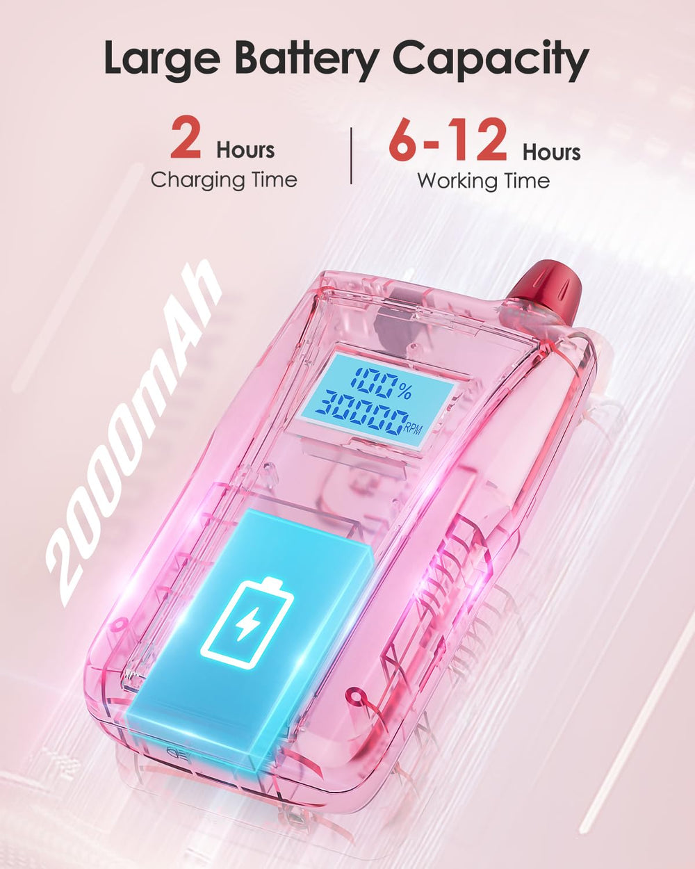 Beloving all in one nail drill with built in UV lamp for post manicures