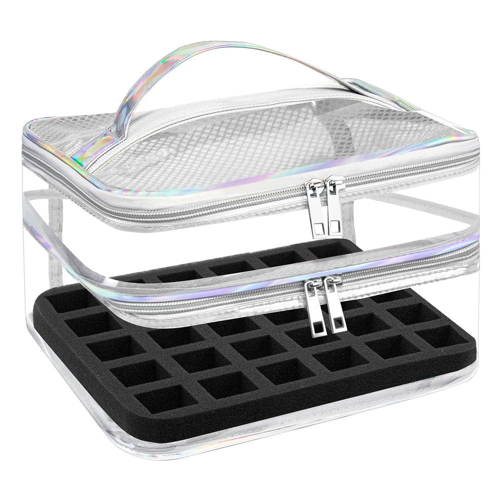 Beloving Nail Polish Organizer with crystal-clear partitions for quick item selection.