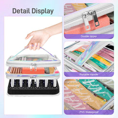 Beloving foam insert is removable to convert into a makeup travel case.