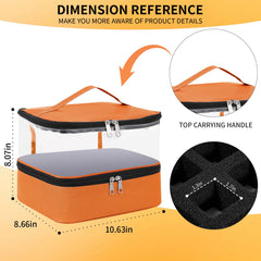 Top section accommodates universal nail lamp for versatile setups.