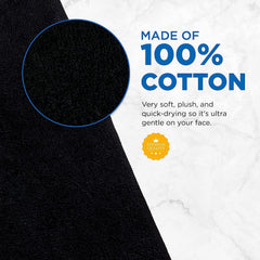 Ben Kaufman Sales Co 100% cotton facial towels, gentle cleansing for skin care.