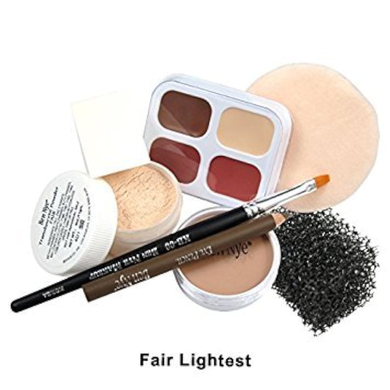 Ben Nye Theatrical Creme Personal Kit swatches show texture for precise blending