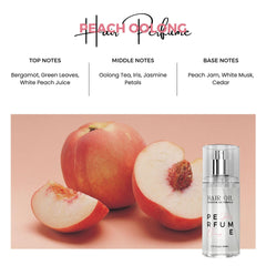 Benatu Peach Oolong oil application on hair ends for nourishment