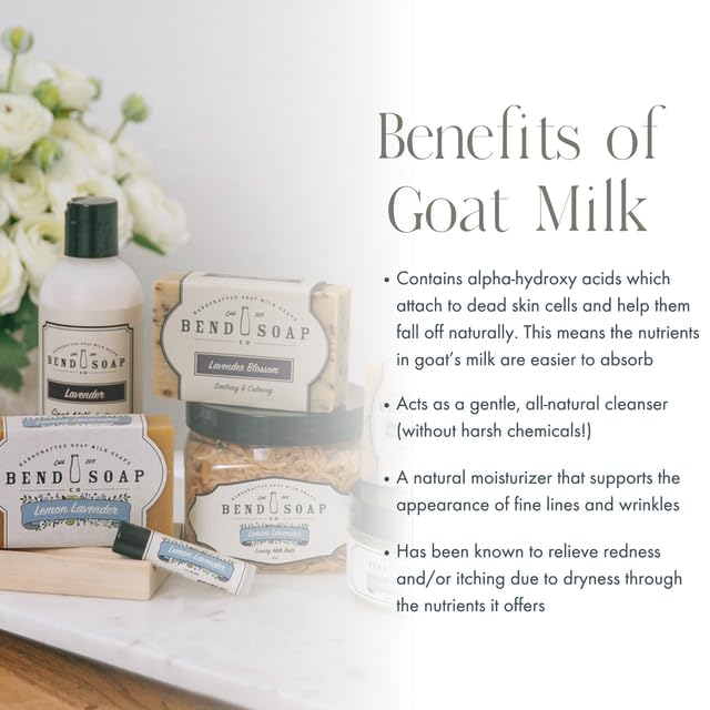 Bend Soap Company goat milk soap packaging highlighting natural, handmade quality.