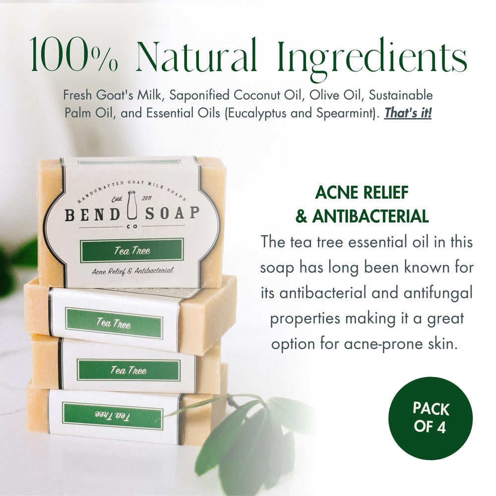 Bend Soap Company Tea Tree Goat Milk Soap lather creates a creamy wash.