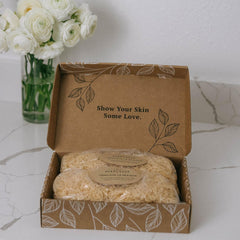 Bend Soap Company Almond Delight Milk Bath creamy texture ready for gentle cleansing.
