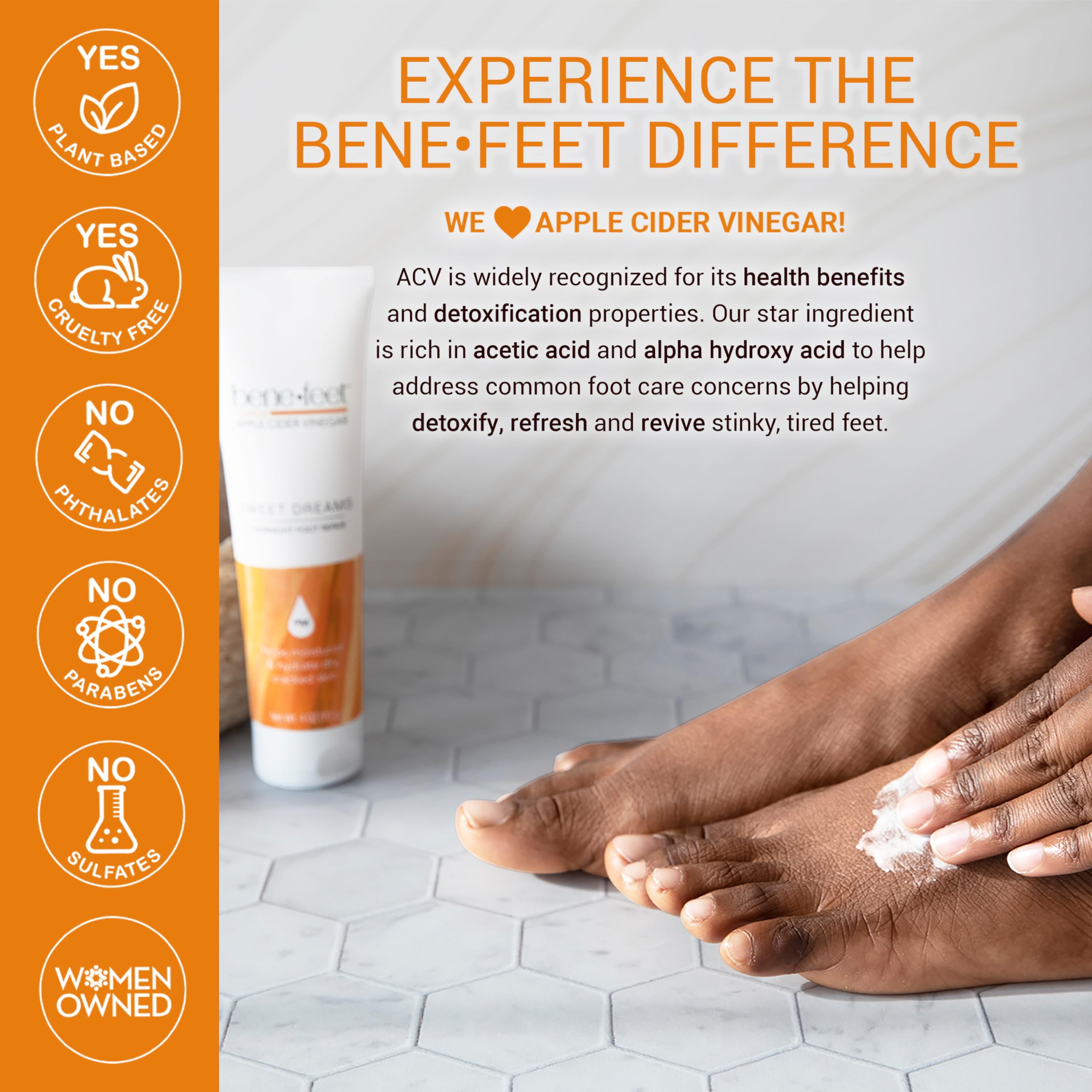 Benefeet turmeric and borage oil blend close-up highlights botanical care