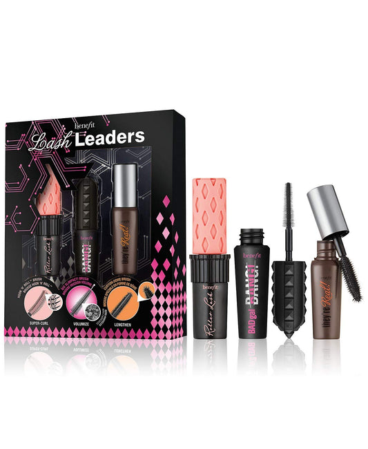 Benefit Badgal Bang mini volumizing mascara highlights bold volume for dramatic lashes.