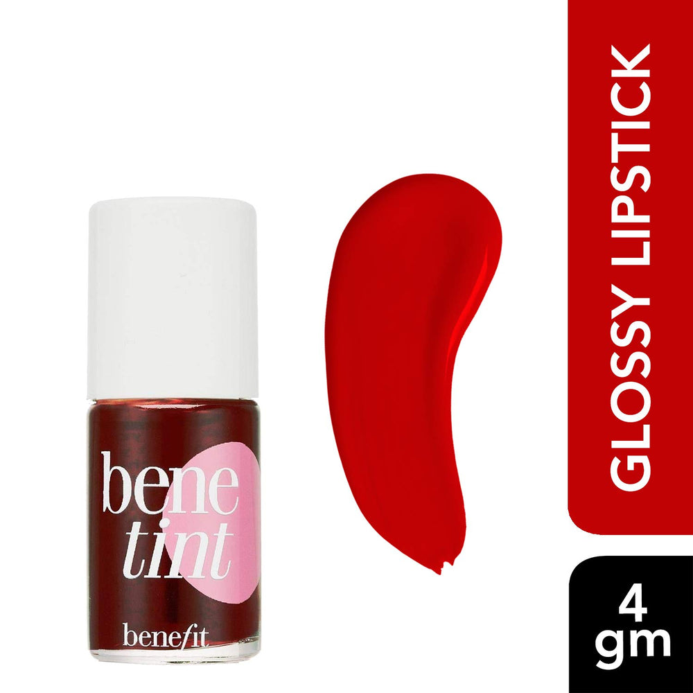 Benefit Benetint rose-tinted cheek swatch with buildable, sheer color.