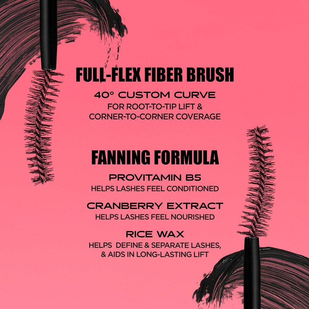 Benefit Fan Fest Mascara waterproof formula resists humidity for all-day wear
