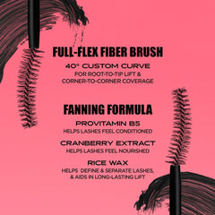 Benefit Fan Fest Mascara waterproof formula resists humidity for all-day wear