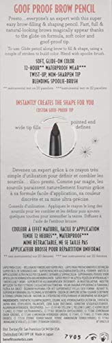 Benefit Goof Proof Brow Pencil 04 application swipes demonstrate smooth color