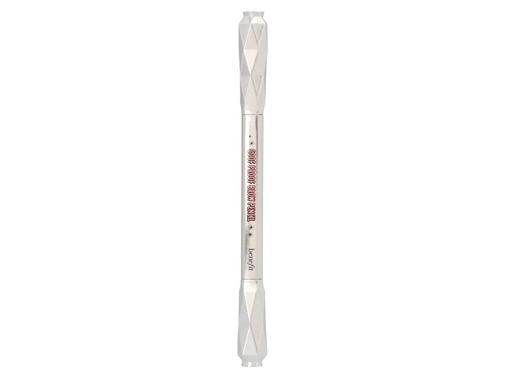 Benefit Goof Proof Brow Pencil 04 built-in spoolie blending brush in action