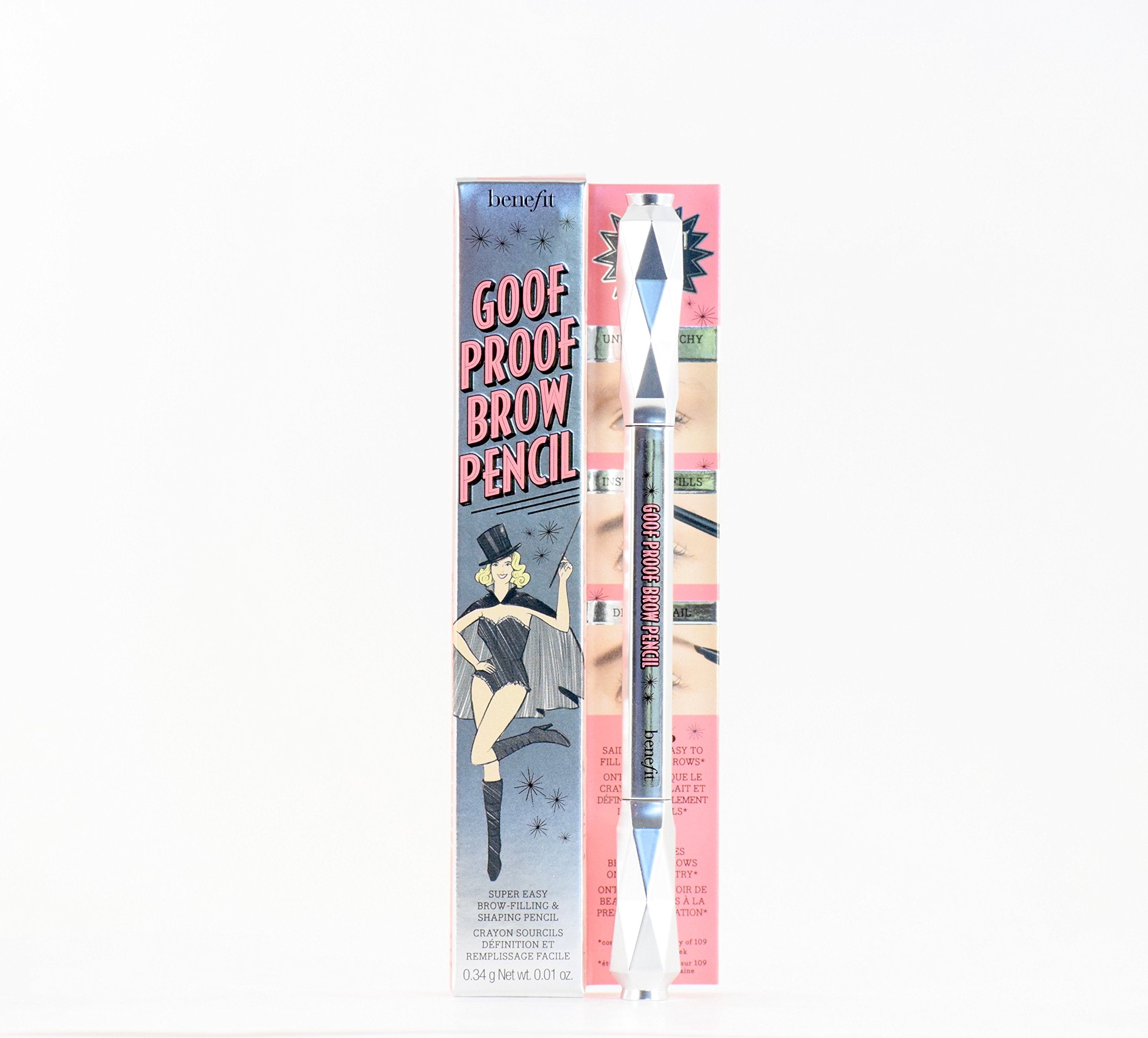 Benefit Goof Proof Brow Pencil natural finish for daily looks.