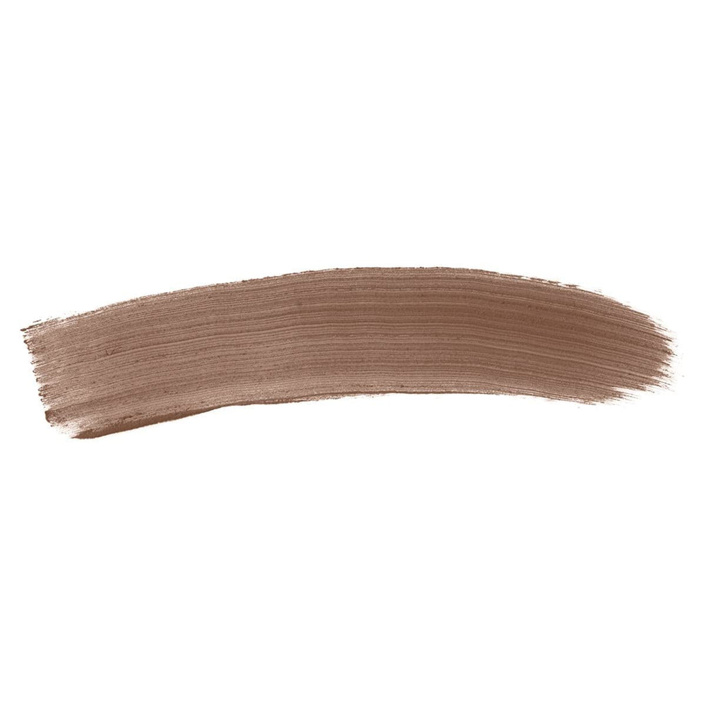 Benefit Powmade Brow Pomade swatch showing creamy glide and pigment.