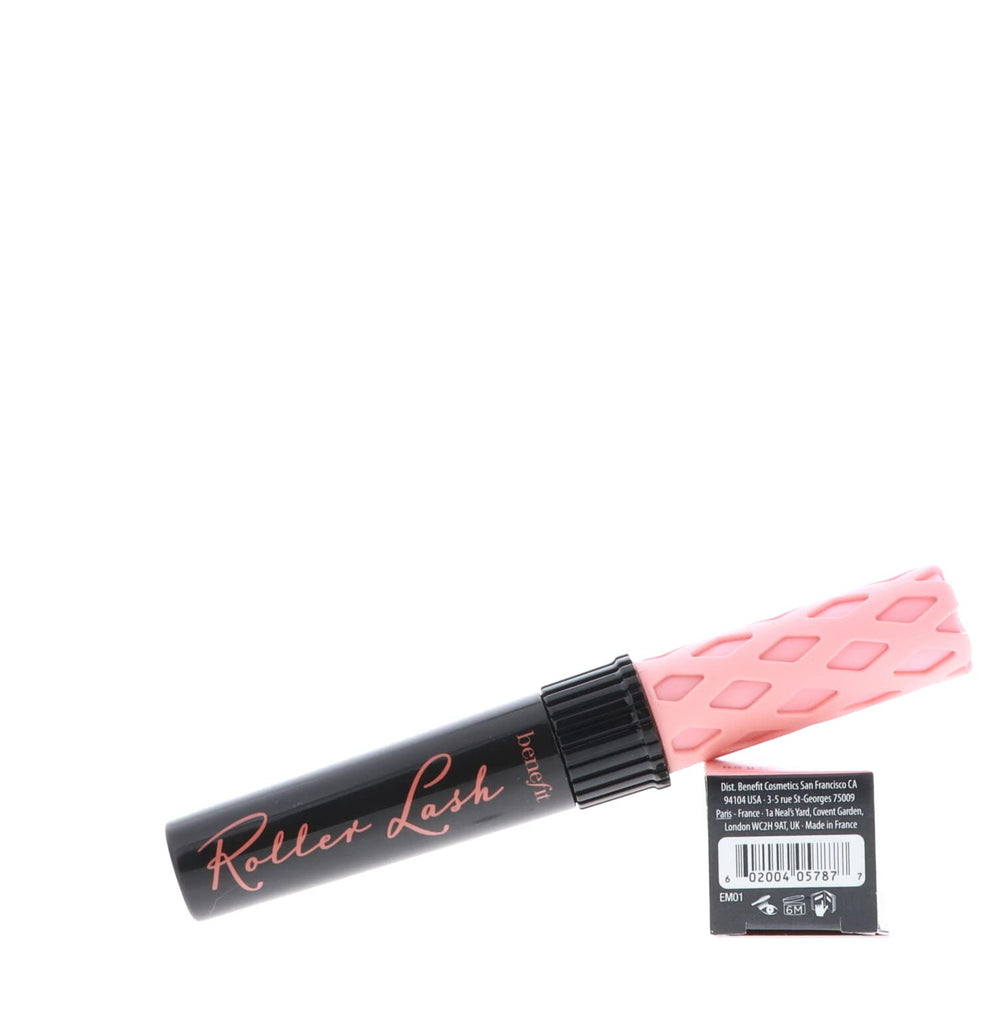 Close-up of lifted lashes with Benefit Roller Lash