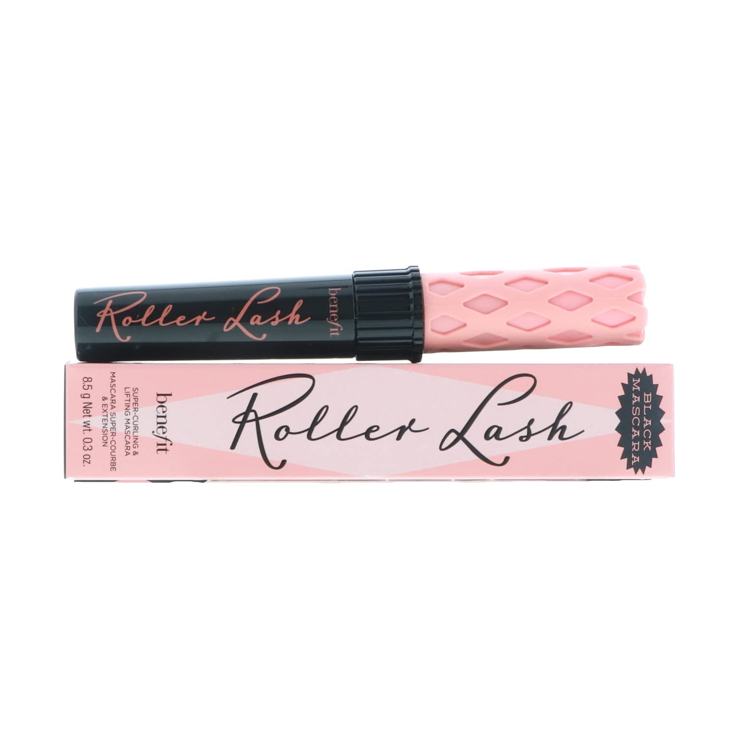 Lightweight Benefit Roller Lash formula visible on lashes