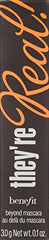 Benefit They're Real Mascara brush close-up with mixed bristles for length and definition.