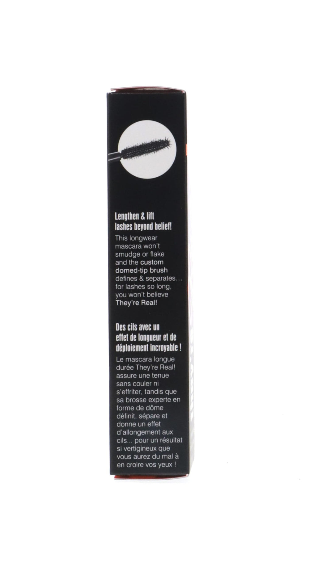 Benefit They're Real Mascara brush detail highlighting lift and separation.