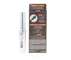 Benefit They're Real tinted lash primer on lashes for a natural finish.