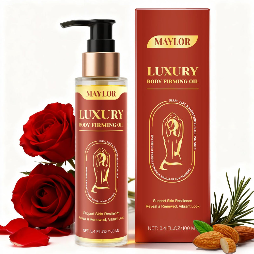 BENIX Body Firming Oil bottle shows premium formula for firmer-looking skin.