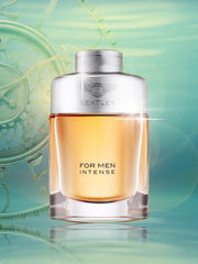 Bentley INTENSE EDP bottle side view with premium craftsmanship.