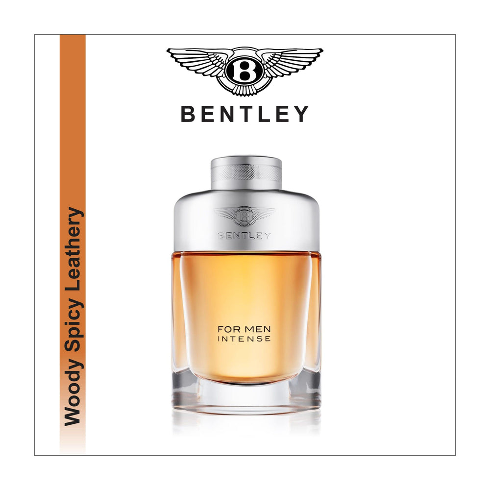 Bentley INTENSE EDP display at shelf for quick decision.