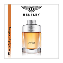 Bentley INTENSE EDP display at shelf for quick decision.