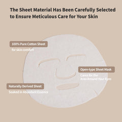 Benton Snail Bee mask application on skin showing even distribution.