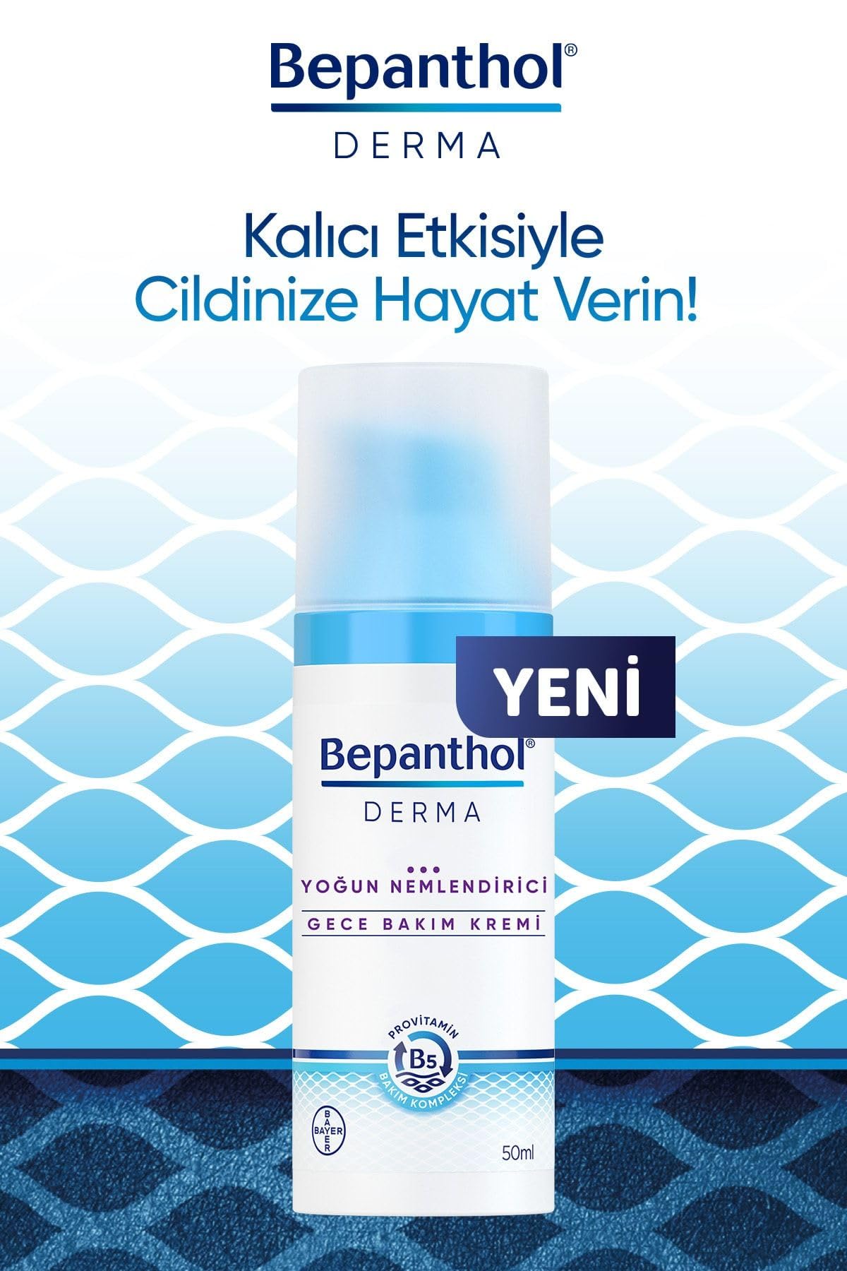 Bepanthol Derma Intensive Night Cream with natural lipids components