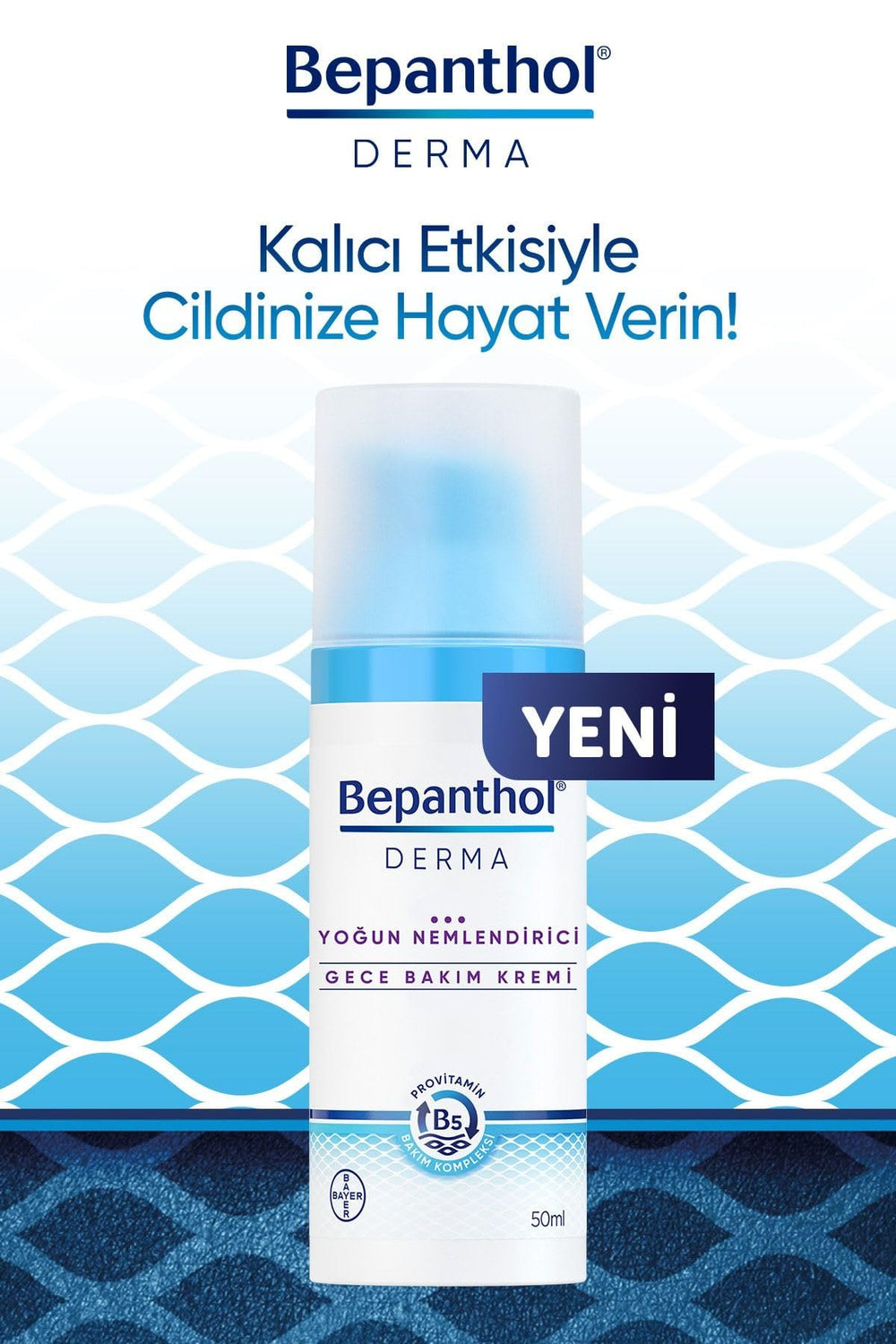 Bepanthol Derma Intensive Night Cream with natural lipids components