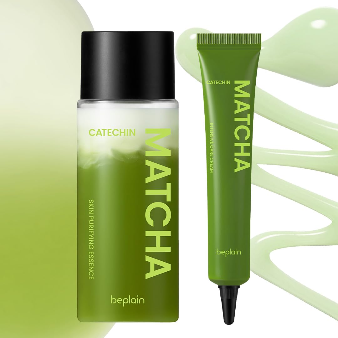 Beplain Matcha Catechin Essence bottle for daily hydrating balance.