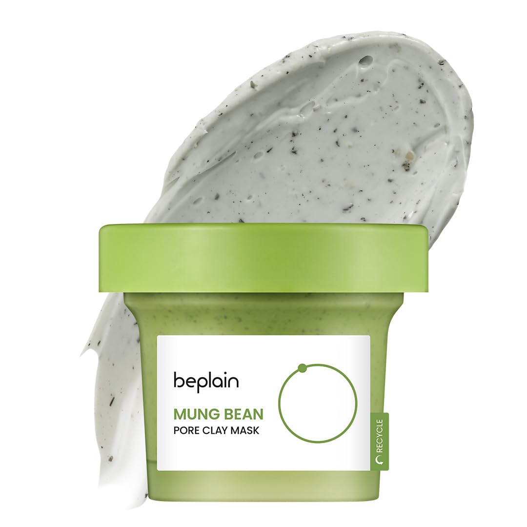 Beplain mung bean pore clay mask jar shows cleansing for clear pores