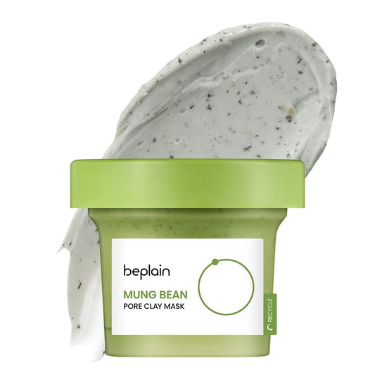 Beplain mung bean pore clay mask jar shows cleansing for clear pores