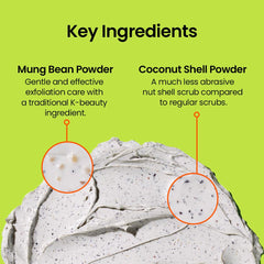 Beplain mung bean pore clay mask texture emphasizes smooth skin feel