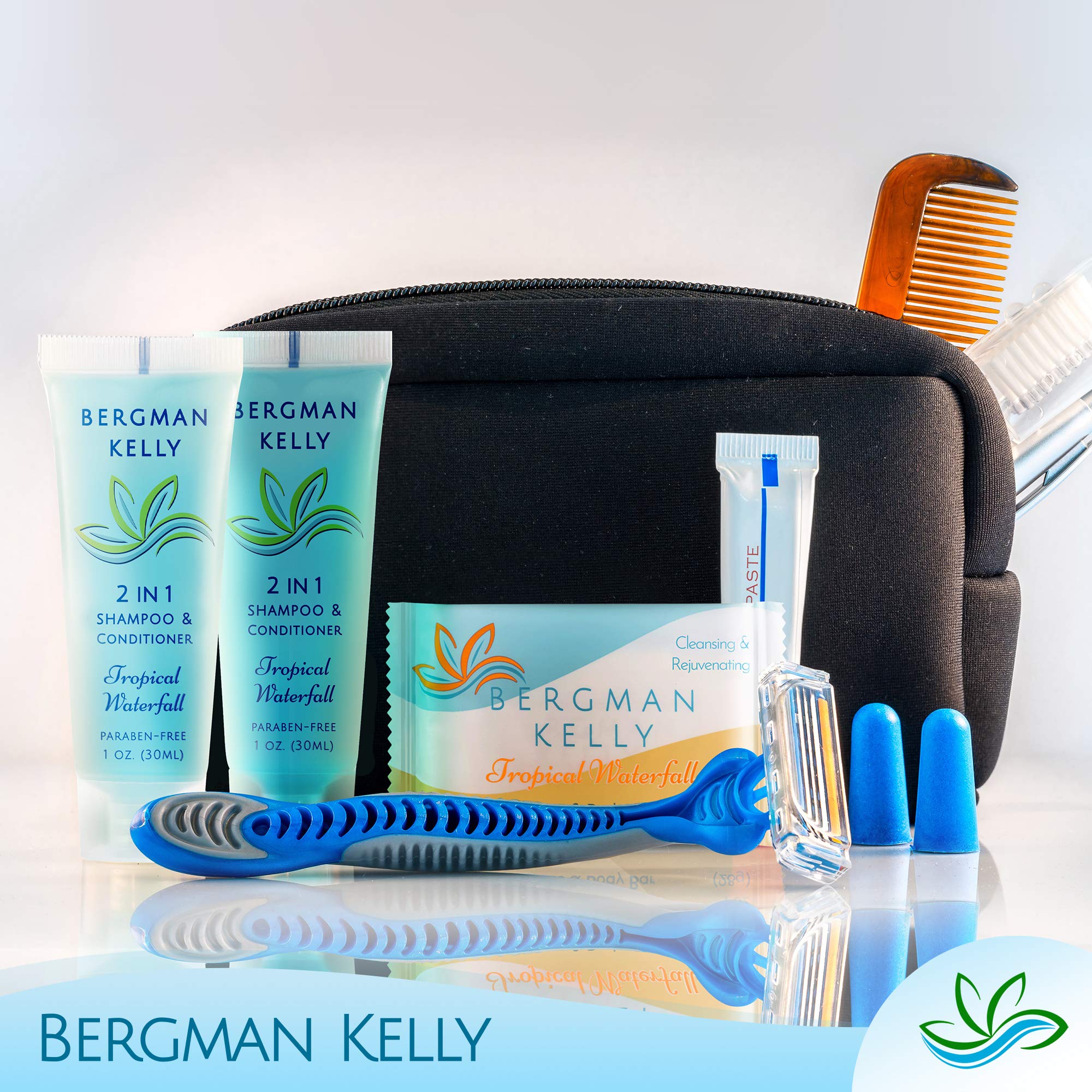 BERGMAN KELLY 100-piece bulk set for hotels, inns, and vacation rentals.