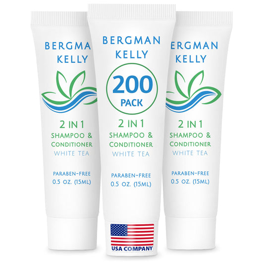 BERGMAN KELLY hotel 2-in-1 bottle with foil seal for travel hygiene