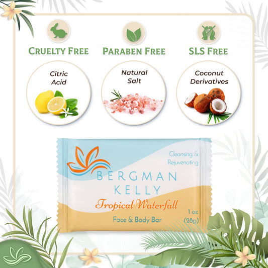 BERGMAN KELLY Individually-wrapped soap 1oz 100pk keeps guest rooms hygienic and fresh