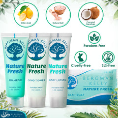 BERGMAN KELLY Nature Fresh shampoo 1oz for travel cleansing