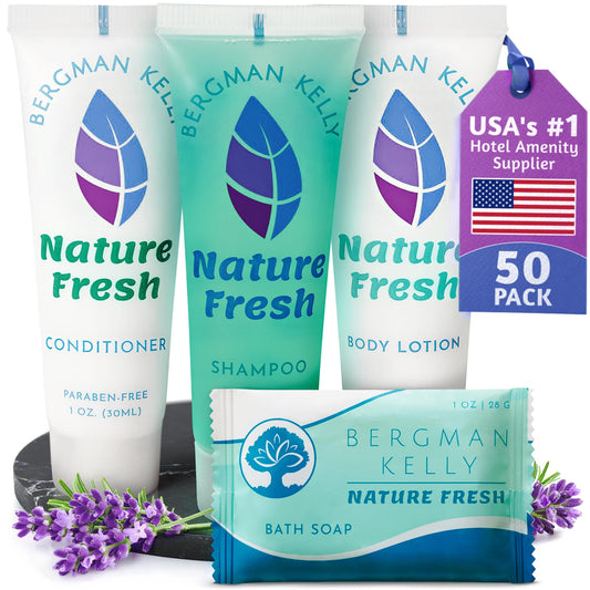 BERGMAN KELLY Nature Fresh soap bar 1oz for hotel guests, refreshing cleanse
