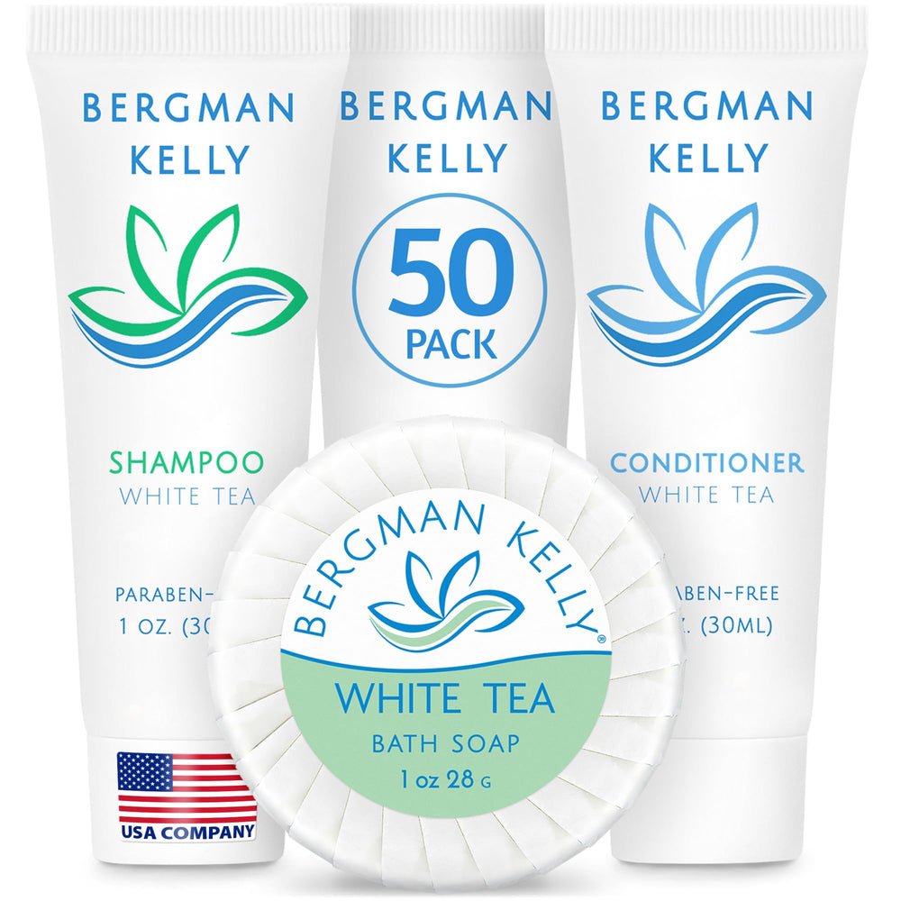 BERGMAN KELLY soap bars in 1 oz form for guest bathroom cleansing.