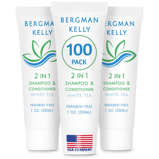 BERGMAN KELLY travel size 2-in-1 bottle with White Tea scent