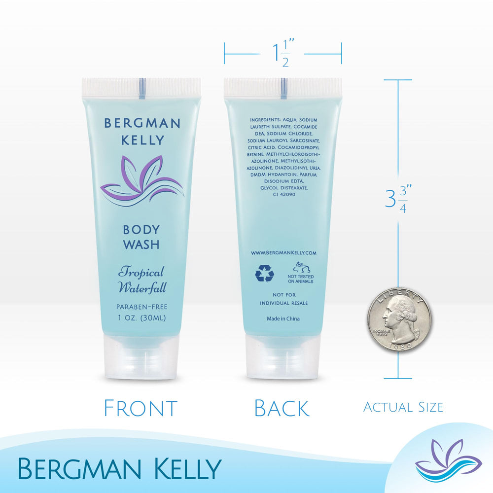 Foil-sealed BERGMAN KELLY travel tube for hygiene and freshness