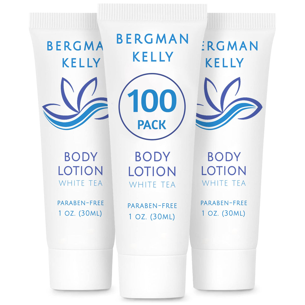 BERGMAN KELLY travel-size lotion 1 oz bottle for guest rooms and on-the-go refreshment.