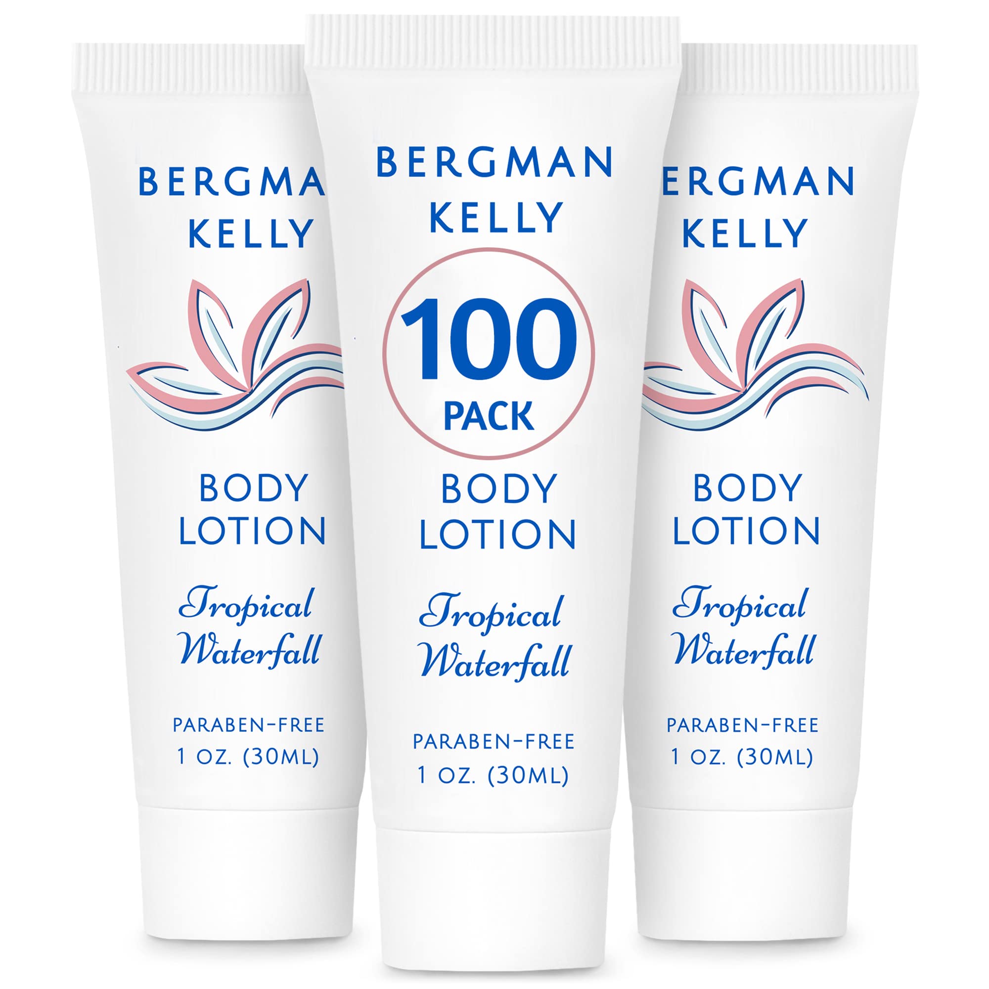 BERGMAN KELLY travel-size 1oz lotion bottle ideal for guest rooms