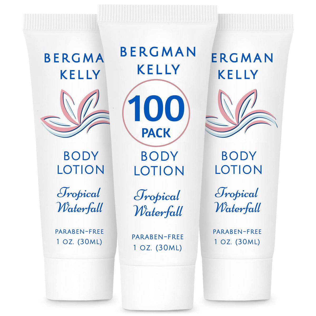 BERGMAN KELLY travel-size 1oz lotion bottle ideal for guest rooms